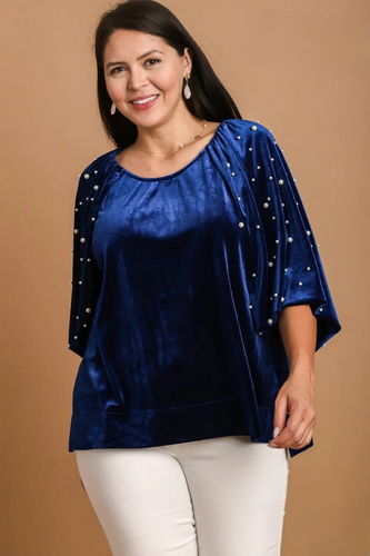 Stella Sapphire Velvet Top