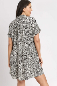 Lexie Floral Paisley Mixed Print Tiered Dress (2 colors)