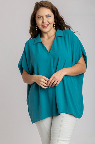 Celeste Collared Oversized Top