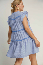 Load image into Gallery viewer, Marnie Flutter Sleeve Dress with Ric Rac