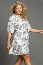 Load image into Gallery viewer, Mina Floral Print Belted Dress