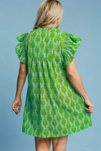 Load image into Gallery viewer, Findley Two Tone Ruffle Sleeve Dress