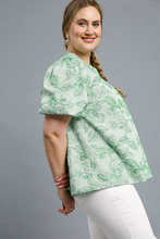 Load image into Gallery viewer, Keely Embroidered Floral Print Top