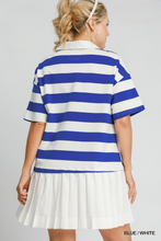 Load image into Gallery viewer, Trina Rugby Striped Pleated Dress