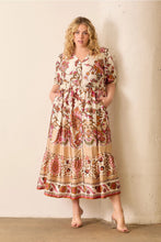 Load image into Gallery viewer, Ophelia Floral Button Front Maxi Dress