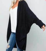 Load image into Gallery viewer, Peyton Cocoon Cardigan in Black