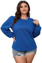 Load image into Gallery viewer, Remi Royal Blue Textured Pullover