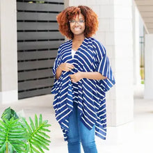Load image into Gallery viewer, Navy Striped Emma Top