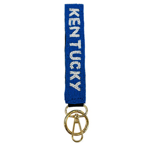 Kentucky Beaded Wristlet Key Chain