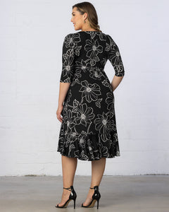 Shannon Floral Flirty Wrap Dress