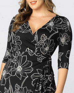 Shannon Floral Flirty Wrap Dress