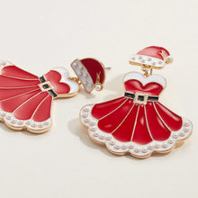 Load image into Gallery viewer, Miss Santa Drop Earrings