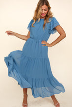 Load image into Gallery viewer, Jordan Flutter Sleeve Maxi Dress