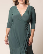 Load image into Gallery viewer, New Color! Whimsy Wrap Dress in Fern Green