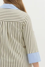 Load image into Gallery viewer, Bella Striped Collared V-Neck Dress