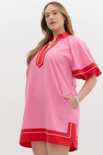 Load image into Gallery viewer, Brinley Linen Blend Colorblock Dress