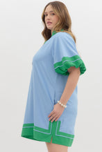 Load image into Gallery viewer, Brinley Linen Blend Colorblock Dress