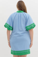 Load image into Gallery viewer, Brinley Linen Blend Colorblock Dress