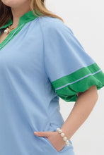 Load image into Gallery viewer, Brinley Linen Blend Colorblock Dress
