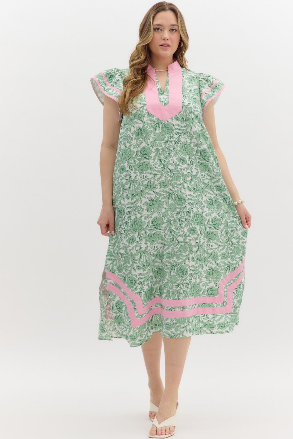 Saylor Cap Sleeve Midi Dress