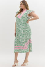 Load image into Gallery viewer, Saylor Cap Sleeve Midi Dress