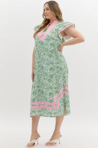 Saylor Cap Sleeve Midi Dress