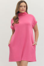 Load image into Gallery viewer, Filly Pink Mock Neck Dress