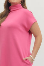 Load image into Gallery viewer, Filly Pink Mock Neck Dress