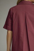 Load image into Gallery viewer, Terri Short Sleeve Green Midi Dress in Cabernet