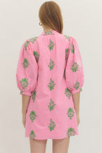 Load image into Gallery viewer, Sloane Pink and Green Embroidered Dress