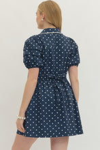 Load image into Gallery viewer, Melanie Polka Dot Puff Sleeve Dress