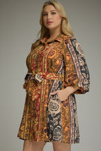 Load image into Gallery viewer, Coraline Botanical Print Puff Sleeve Dress