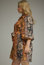 Load image into Gallery viewer, Coraline Botanical Print Puff Sleeve Dress