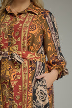 Load image into Gallery viewer, Coraline Botanical Print Puff Sleeve Dress
