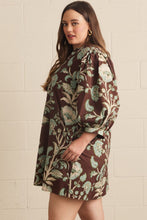 Load image into Gallery viewer, Marla Floral Dress in Brown