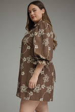 Load image into Gallery viewer, Reed Floral 3/4 Balloon Sleeve Dress