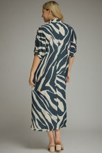 Load image into Gallery viewer, Wild About You Zebra Midi Dress