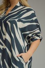 Load image into Gallery viewer, Wild About You Zebra Midi Dress