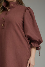 Load image into Gallery viewer, Autumn Allure Button Front Dress