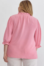 Load image into Gallery viewer, Kyleigh Ruffle Neck Top in Soft Pink