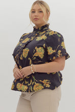 Load image into Gallery viewer, Peyton Floral Ruffle Trim Top