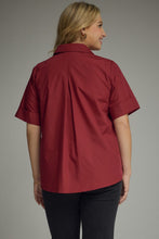 Load image into Gallery viewer, New Color! Toni Short Sleeve Top in Crimson