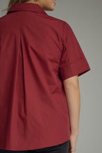 Load image into Gallery viewer, New Color! Toni Short Sleeve Top in Crimson