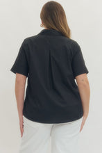 Load image into Gallery viewer, Toni Short Sleeve Black Top