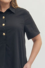 Load image into Gallery viewer, Toni Short Sleeve Black Top