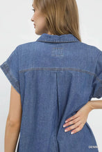 Load image into Gallery viewer, Tori Collared Denim Midi