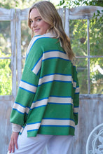 Load image into Gallery viewer, Marley Half-Zip French Terry Striped Pullover