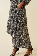 Load image into Gallery viewer, Amelia Floral Print Asymmetric Hem Maxi Dress