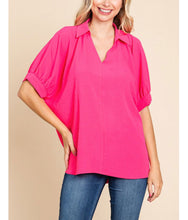 Load image into Gallery viewer, Sara Dolman Sleeve Oversized Top in Pink