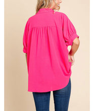 Load image into Gallery viewer, Sara Dolman Sleeve Oversized Top in Pink